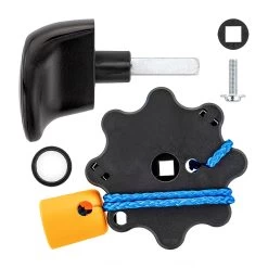 Hörmann Torgriffgarnitur, Kunststoff Schwarz, Für Schwingtore -Bester Türzubehör Geschäft 1024001 hoermann torgriffgarnitur kunststoff schwarz fuer schwingtore lieferumfang