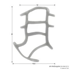 Hörmann Dämpfungsprofil Garagentür 6,20 M -Bester Türzubehör Geschäft 1347992 hoermann daemmpfungsprofil garagentuer seitenmasse