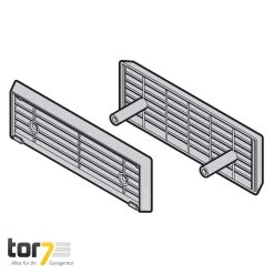 Hörmann Lüftungsgitter, Guss, 42 Mm -Bester Türzubehör Geschäft 3021548 hoermann lueftungsgitter guss 42 mm skizze