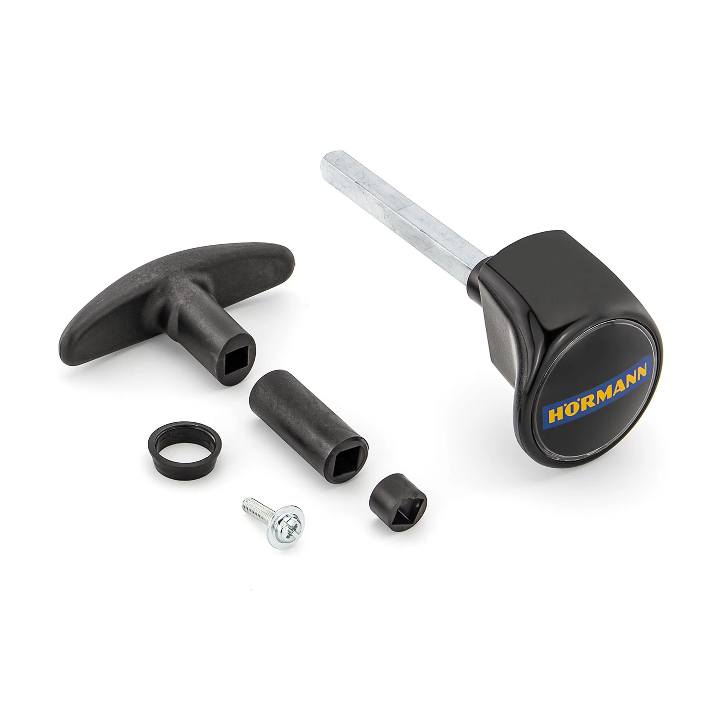 Hörmann Torgriffgarnitur Schwarz, Stiftlänge 113 Mm, TS 42 1 Hörmann Torgriffgarnitur Schwarz, Stiftlänge 113 Mm, TS 42