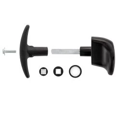 Hörmann Torgriffgarnitur Schwarz, Stiftlänge 73,5 Mm, TS 0,75/1,5/3 -Bester Türzubehör Geschäft 3024989 hoermann torgriffgarnitur schwarz stiftlaenge 73 5 mm ts 075 15 3 deteilansicht