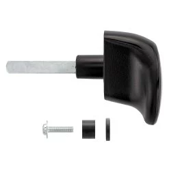 Hörmann Torgriffgarnitur Schwarz, Stiftlänge 73,5 Mm, TS 0,75/1,5/3 -Bester Türzubehör Geschäft 3024989 hoermann torgriffgarnitur schwarz stiftlaenge 73 5 mm ts 075 15 3 seitenansicht