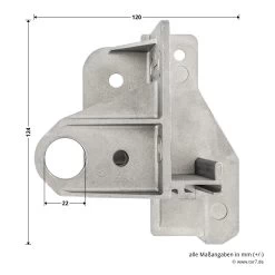 Hörmann Aufsetzstück, Beschlagsart N, Links -Bester Türzubehör Geschäft 3027708 hoermann aufsetzstueck beschlagsart n links bemassung 2