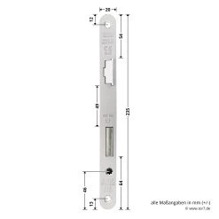 Hörmann Einsteck Rohrprofilschloss 1306 Für Nebentüren, PZ, Rechts 12 Hörmann Einsteck Rohrprofilschloss 1306 Für Nebentüren, PZ, Rechts -Bester Türzubehör Geschäft 3040516 hoermann einsteck rohrprofilschloss 1306 fuer nebentueren pz rechts stulp masse