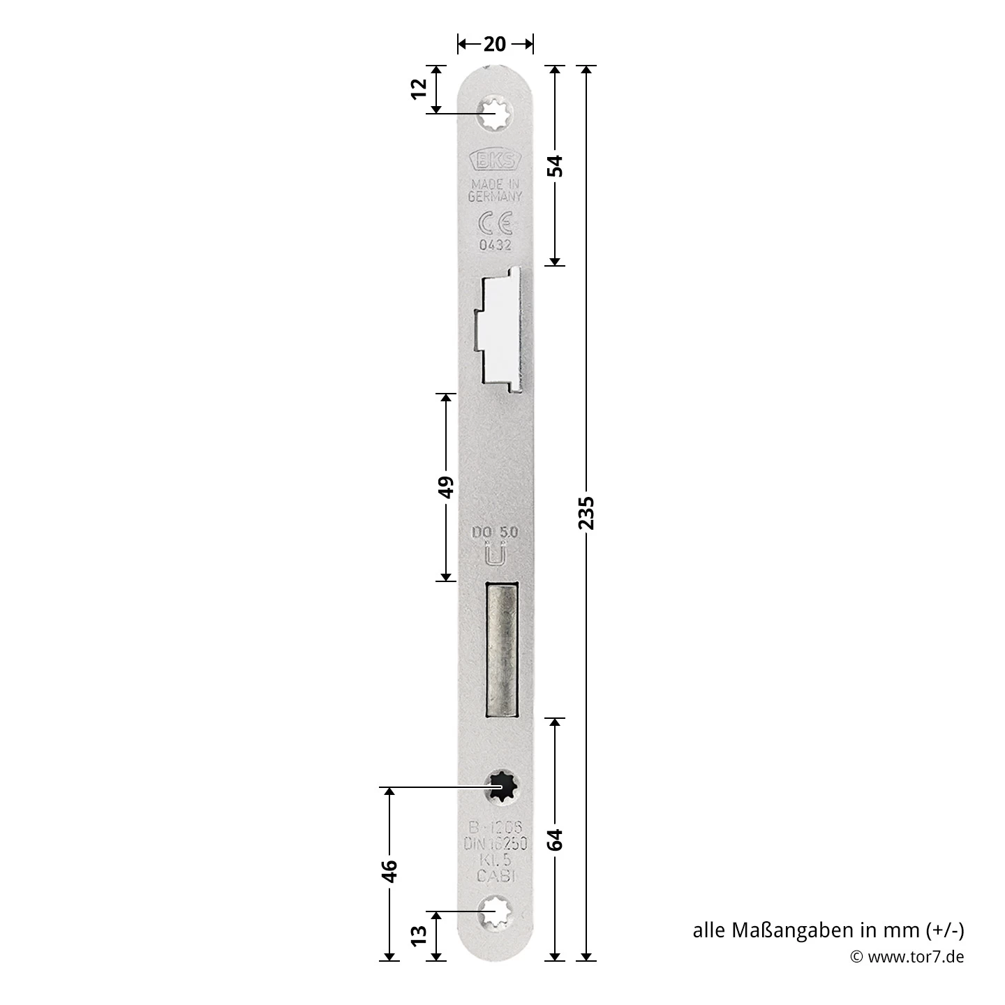 Hörmann Einsteck Rohrprofilschloss 1306 Für Nebentüren, PZ, Rechts 6 Hörmann Einsteck Rohrprofilschloss 1306 Für Nebentüren, PZ, Rechts – Bild 6