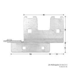 Hörmann Knotenblech, Beschlag L, Ausführung Links, Baureihe 30 10 Hörmann Knotenblech, Beschlag L, Ausführung Links, Baureihe 30 -Bester Türzubehör Geschäft 3044999 hoermann knotenblech beschlag l ausfuehrung links baureihe 30 masse bild 2