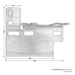 Hörmann Knotenblech, Beschlag L, Ausführung Rechts, Baureihe 30 9 Hörmann Knotenblech, Beschlag L, Ausführung Rechts, Baureihe 30 -Bester Türzubehör Geschäft 3045000 hoermann knotenblech beschlag l ausfuehrung rechts baureihe 30 masse bild 1