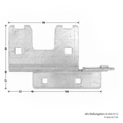 Hörmann Knotenblech, Beschlag L, Ausführung Rechts, Baureihe 30 10 Hörmann Knotenblech, Beschlag L, Ausführung Rechts, Baureihe 30 -Bester Türzubehör Geschäft 3045000 hoermann knotenblech beschlag l ausfuehrung rechts baureihe 30 masse bild 2