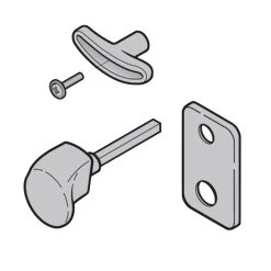 Hörmann Torgriffgarnitur, TS 42,5 Mm, Edelstahl Gebürstet, PZ -Bester Türzubehör Geschäft 3059741 hoermann torgriffgarnitur skizze