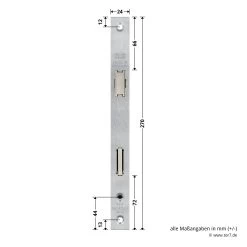 Hörmann Einsteck-Rohrprofilschloss 1314, BKS, PZ 6 Hörmann Einsteck-Rohrprofilschloss 1314, BKS, PZ -Bester Türzubehör Geschäft 3070038 hoermann einsteck rohrprofilschloss 1314 40 92 9 pz bemassung