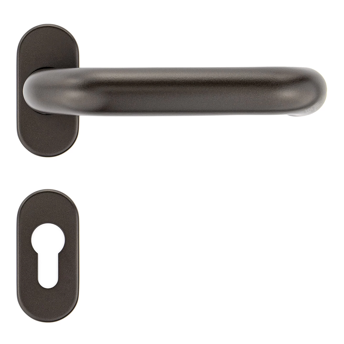 Hörmann Drückergarnitur, Aluguss Braun, PZ 1 Hörmann Drückergarnitur, Aluguss Braun, PZ