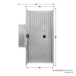 Hörmann Seiltrommel, Beschlag N, L, Rechts, Baureihe 20/30 -Bester Türzubehör Geschäft 3093538 hoermann seiltrommel rechts fuer garagen sektionaltore br 30 masse seite