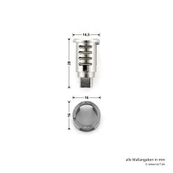 Hörmann Sicherheitsschloss Für Steuerungsgehäuse RotaMatic Akku -Bester Türzubehör Geschäft 436343 hoermann sicherheitsschloss fuer steuerungsgehaeuse rotamatic akku breite laenge