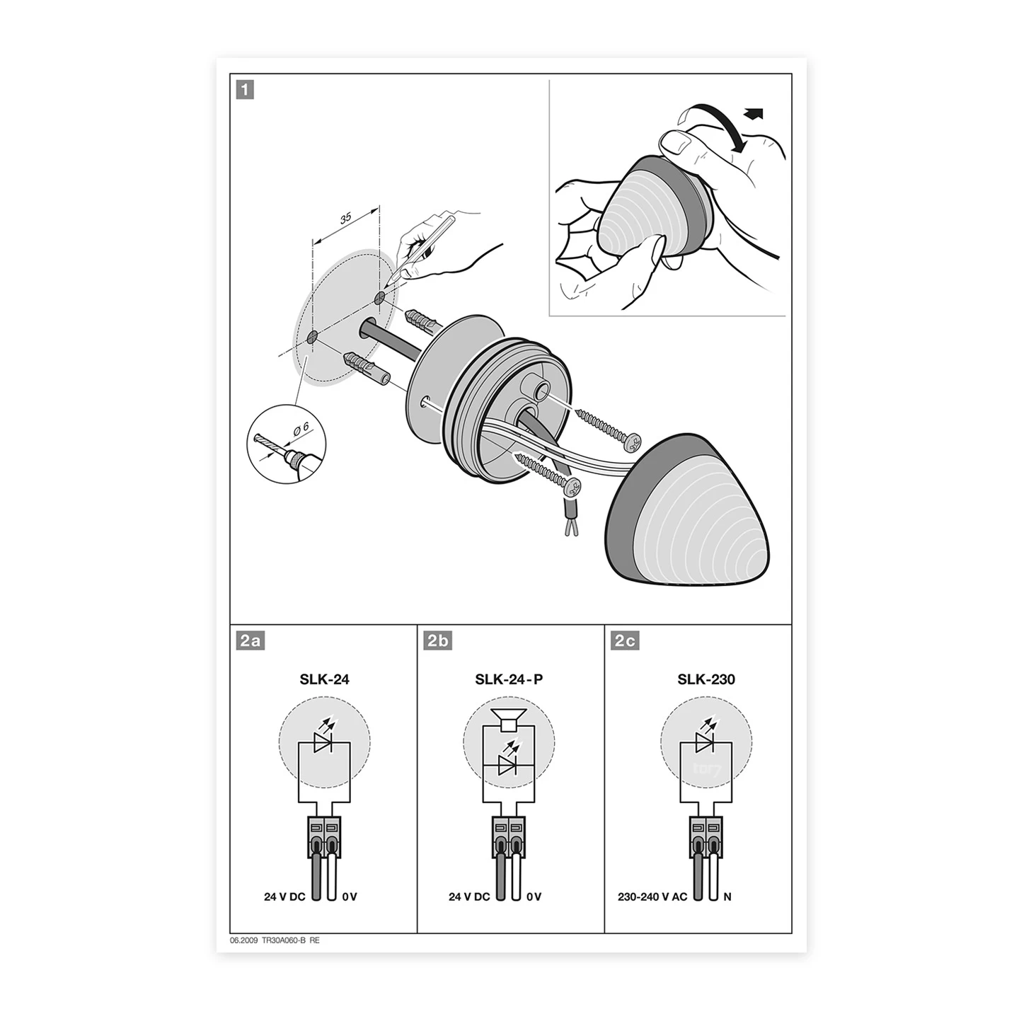 Hörmann LED Signalleuchte SLK Gelb 24 V Piezo 6 Hörmann LED Signalleuchte SLK Gelb 24 V Piezo – Bild 6