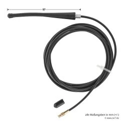 Hörmann Externe Antenne Für Empfänger HER 2, BiSecur -Bester Türzubehör Geschäft 436969 hoermann externe antenne fuer empfaengerher 2 bisecur masse