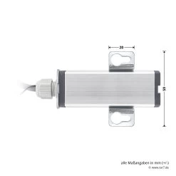 Hörmann 2-Kanal-Relais-Empfänger HER 2, 40 MHz -Bester Türzubehör Geschäft 437070 hoermann 2 kanal relais empfaenger her 2 40 mhz bemassung empfaenger seite