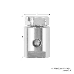 Hörmann Notentriegelung NET 7 -Bester Türzubehör Geschäft 437256 hoermann notentriegelung net 7 detailansicht masse schraube