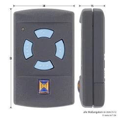 Hörmann Handsender HSM 4, 868 MHz -Bester Türzubehör Geschäft 437442 hoermann handsender hsm 4 868 mhz masse