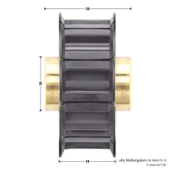 Hörmann Antriebsscheibe Für Führungsschiene FS 10 Und FS 2 -Bester Türzubehör Geschäft 438108 hoermann antriebsscheibe fuer fuehrungsschiene fs 10 und fs 2 masse