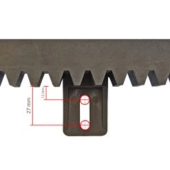 Hörmann Kunststoff-Zahnstange V6, Befestigung Unten -Bester Türzubehör Geschäft 438632 hoermann kunststoff zahnstange v6 detailansicht