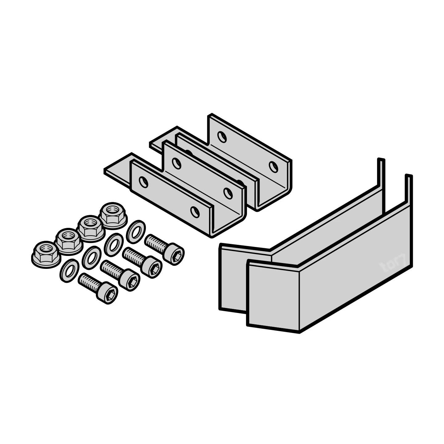 Hörmann Endschalterbleche Mit Halter STA 90 1 Hörmann Endschalterbleche Mit Halter STA 90
