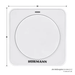 Hörmann Funk-Innentaster FIT 1, BiSecur -Bester Türzubehör Geschäft 439740 hoermann funk innentaster fit 1 bisecur draufsicht