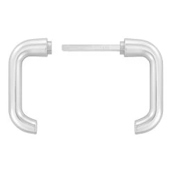 Hörmann Drückergarnitur D110 Kurzschild PZ, Alu -Bester Türzubehör Geschäft 449910 hoermann drueckergarnitur mit kurzschild pz gelocht alu griffe