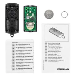 Hörmann Handsender HSE 4, BiSecur, Struktur Komplett Schwarz -Bester Türzubehör Geschäft 4511736 hoermann handsender hse 4 bisecur struktur komplett schwarz lieferumfang
