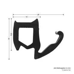 Hörmann Dichtung Mit Dichtungskeilen Für T30-Türen Und Stahltüren, P13, Länge 7,50 Meter -Bester Türzubehör Geschäft 452699 hoermann zargendichtung fuer t30 tueren und stahltueren p13 laenge 7 50 breite laenge