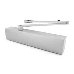 Hörmann GEZE Türschließer TS 4000, Silber -Bester Türzubehör Geschäft 453030 geze tuerschliesser ts 4000 silber mit gestaenge perspektive 1