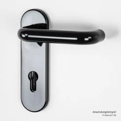 Hörmann Feuerschutz-Wechselgarnitur Typ D110 In Kunststoff Schwarz -Bester Türzubehör Geschäft 454685 hoermann fs wechselgarnitur d 110 antipanik anwendungsbeispiel innen