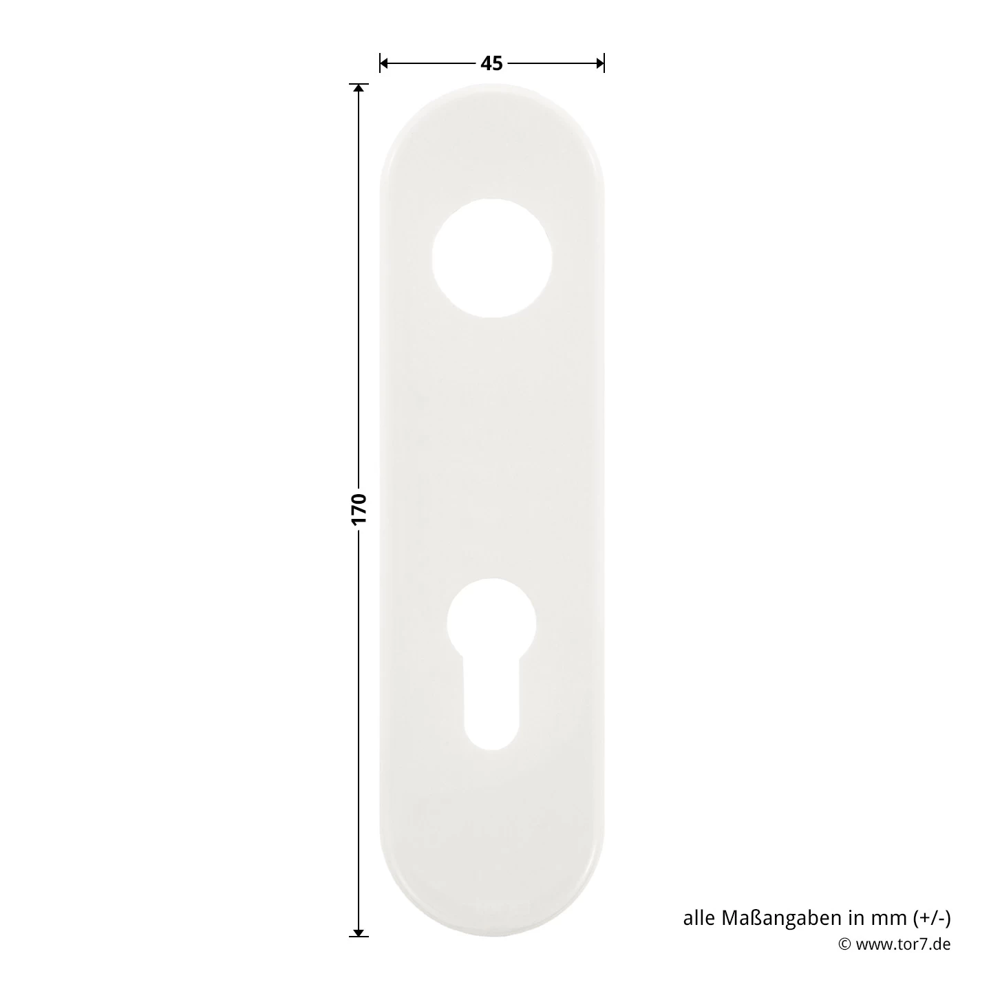 Hörmann FS Wechselgarnitur D110 Kurzschild PZ, Weiß 9 Hörmann FS Wechselgarnitur D110 Kurzschild PZ, Weiß – Bild 9