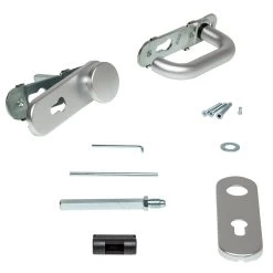 Hörmann Feuerschutz-Wechselgarnitur Typ D110 PZ, Aluminium -Bester Türzubehör Geschäft 454691 hoermann fs wechselgarnitur d 110 antipanik detailansicht