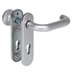 Hörmann Feuerschutz-Wechselgarnitur Typ D110 PZ, Aluminium -Bester Türzubehör Geschäft 454691 hoermann fs wechselgarnitur d 110 antipanik innenansicht