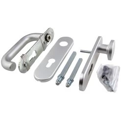 Hörmann Feuerschutz-Wechselgarnitur Typ D110 PZ, Aluminium -Bester Türzubehör Geschäft 454691 hoermann fs wechselgarnitur d 110 antipanik lieferumfang