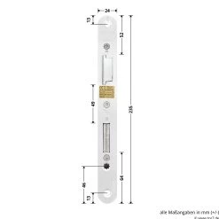 Hörmann Panikschloss 1201 PZ Für Stahltüren, Links -Bester Türzubehör Geschäft 478749 hoermann panikschloss 1201 pz dornmass 65 funktion e li masse schliessblech