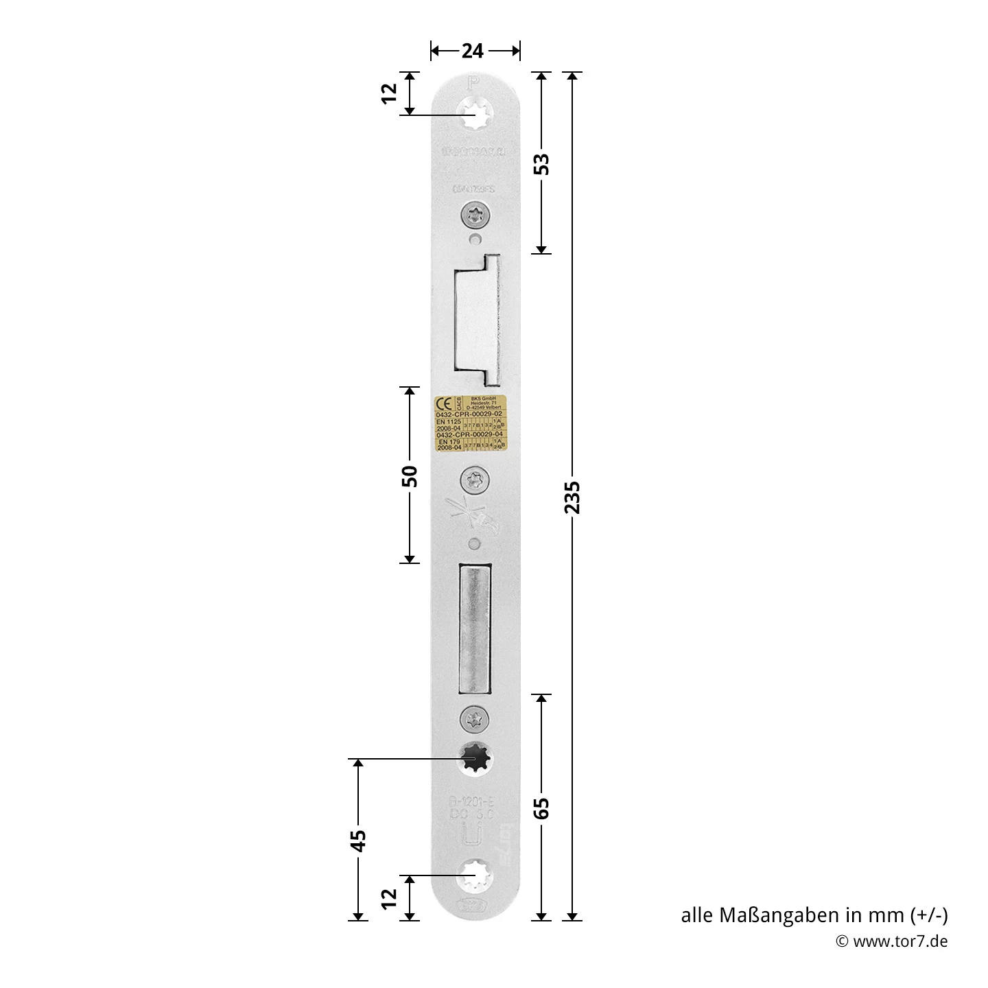 Hörmann Panikschloss 1201 PZ Für Stahltüren, Rechts 4 Hörmann Panikschloss 1201 PZ Für Stahltüren, Rechts – Bild 4