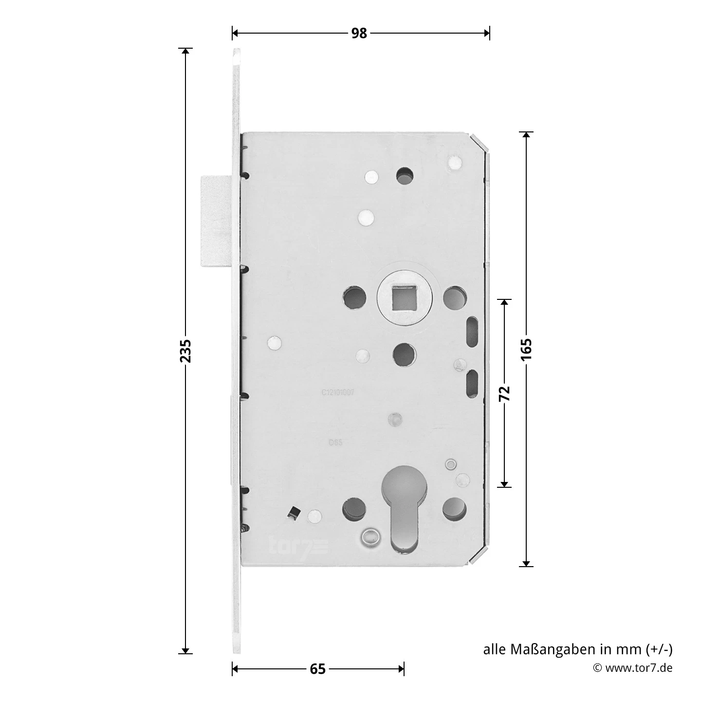 Hörmann Panikschloss 1201 PZ Für Stahltüren, Rechts 3 Hörmann Panikschloss 1201 PZ Für Stahltüren, Rechts – Bild 3
