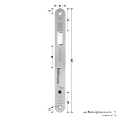 Hörmann Panikschloss ECO 115, Funktion D, Einwärts -Bester Türzubehör Geschäft 478773 hoermann panikschloss eco 115 funktion d einwaerts links edelstahstulp masse stulp