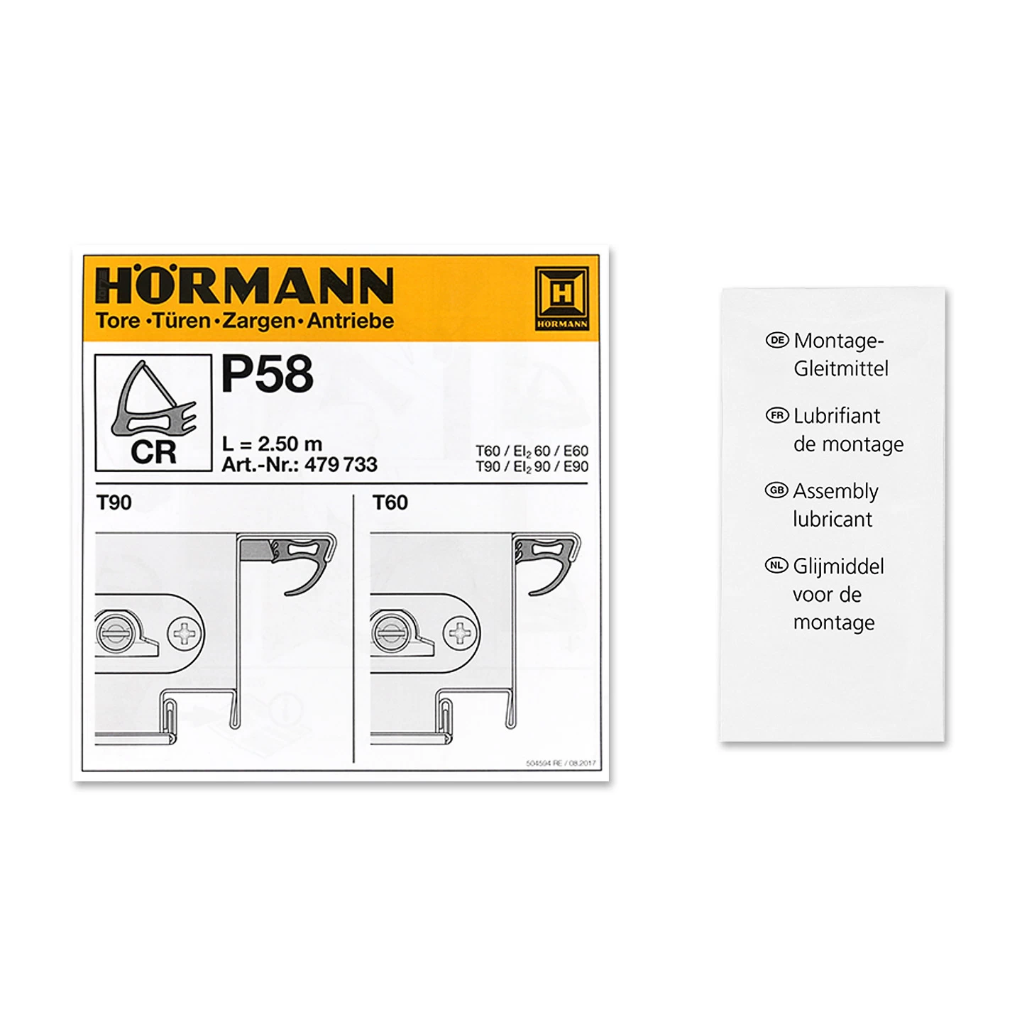 Hörmann Dichtung Mittelstoß P58, 2500 Mm 4 Hörmann Dichtung Mittelstoß P58, 2500 Mm – Bild 4