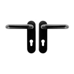 Hörmann FS Drückergarnitur D110 Kurzschild PZ, Schwarz -Bester Türzubehör Geschäft 498165 hoermann fs drueckergarnitur d 110 kurzschild pz gleitlager polyamid schwarz set