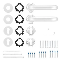 Hörmann FS Drückergarnitur D110 Rosette PZ, Alu 11 Hörmann FS Drückergarnitur D110 Rosette PZ, Alu -Bester Türzubehör Geschäft 535346 hoermann fs drueckergarnitur d110 pz rosette alu f1 gleitlager lieferumfang