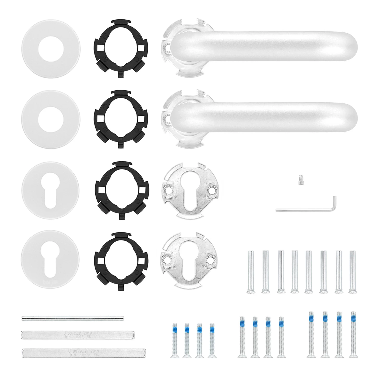 Hörmann FS Drückergarnitur D110 Rosette PZ, Alu 4 Hörmann FS Drückergarnitur D110 Rosette PZ, Alu – Bild 4