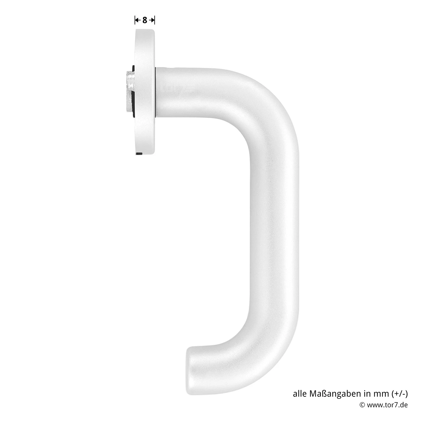 Hörmann FS Drückergarnitur D110 Rosette PZ, Alu 7 Hörmann FS Drückergarnitur D110 Rosette PZ, Alu – Bild 7