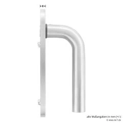 Hörmann FS Wechselgarnitur D210 Kurzschild PZ, Edelstahl -Bester Türzubehör Geschäft 545723 hoermann fs wechselgarnitur d210 pz kurzschild edelstahl gleitlager griff masse