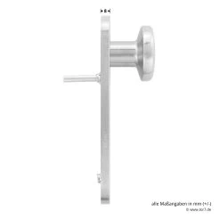 Hörmann FS Wechselgarnitur D210 Kurzschild PZ, Edelstahl -Bester Türzubehör Geschäft 545723 hoermann fs wechselgarnitur d210 pz kurzschild edelstahl gleitlager knauf masse