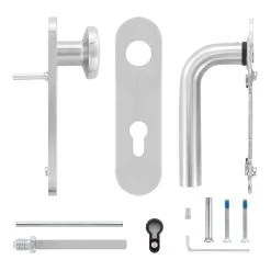 Hörmann FS Wechselgarnitur D210 Kurzschild PZ, Edelstahl -Bester Türzubehör Geschäft 545723 hoermann fs wechselgarnitur d210 pz kurzschild edelstahl gleitlager lieferumfang