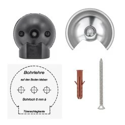 Hörmann Türstopper BS65, Edelstahl -Bester Türzubehör Geschäft 549066 hoermann tuerstopper bs65 edelstahl lieferumfang