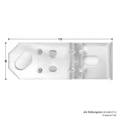 Hörmann Dübellaschen S61 -Bester Türzubehör Geschäft 549521 hoermann duebellaschen winkel laenge breite