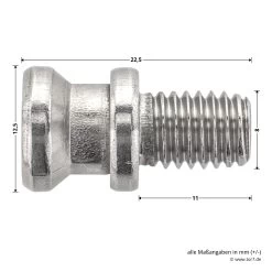 Hörmann Systemschraube Für Aluminumhaustüren -Bester Türzubehör Geschäft 5999017 hoermann systemschraube fuer tc 80 tueren masse